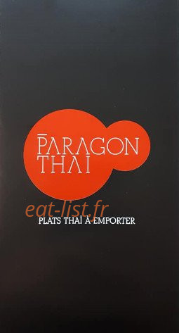 Paragon Thai — carte page 1