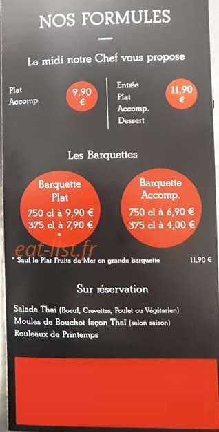 Paragon Thai — carte page 4