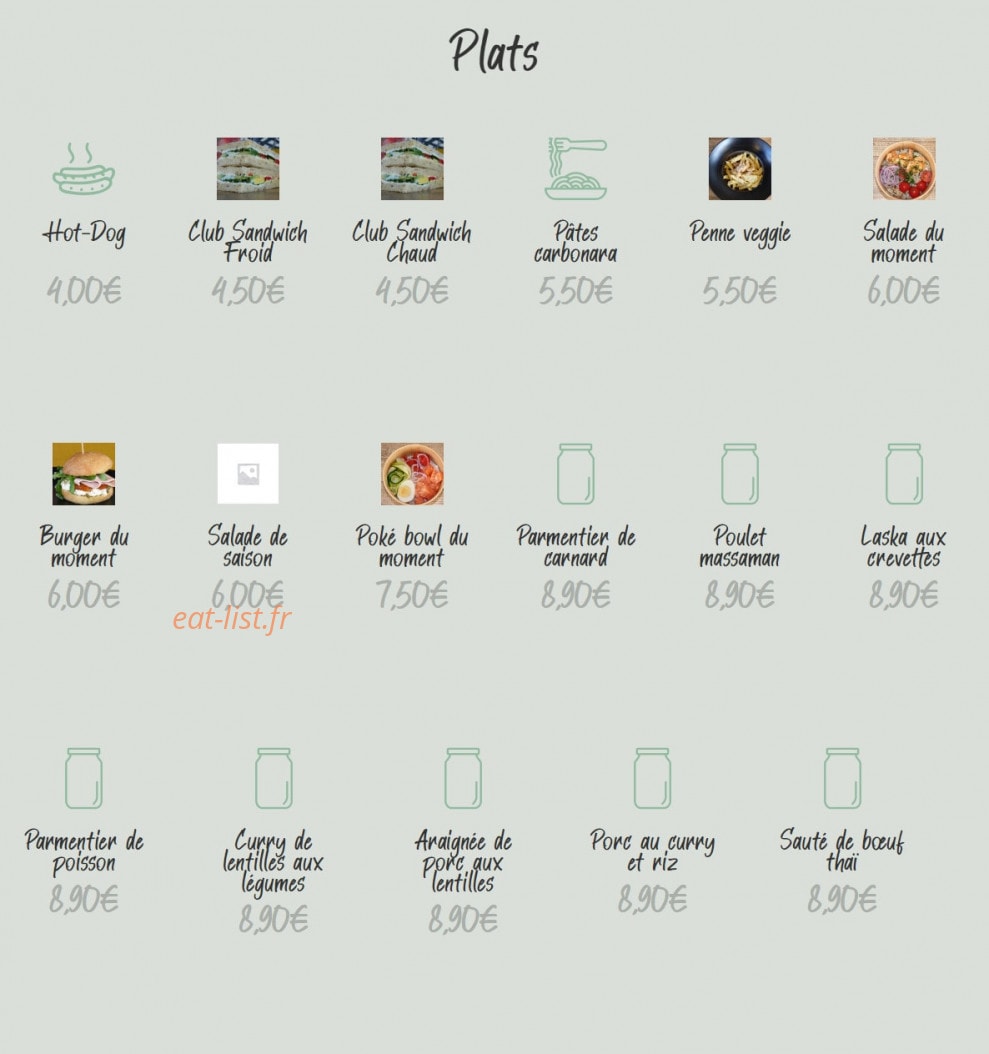 Bistrot l'Olivier — carte page 5