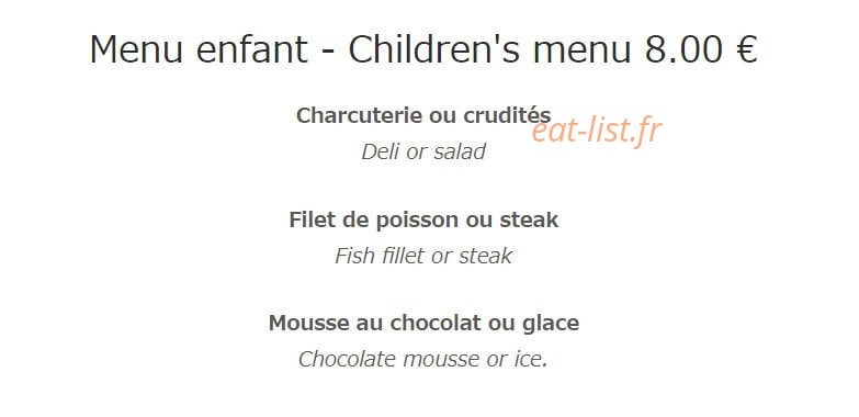Les Gourmets — carte page 4