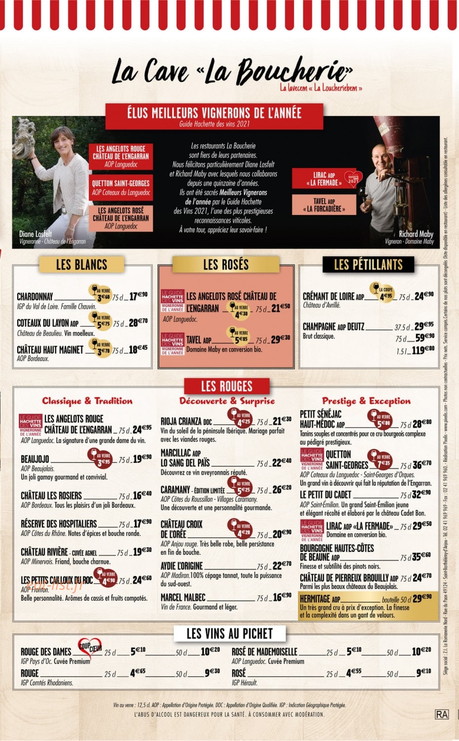 La Boucherie — carte page 6