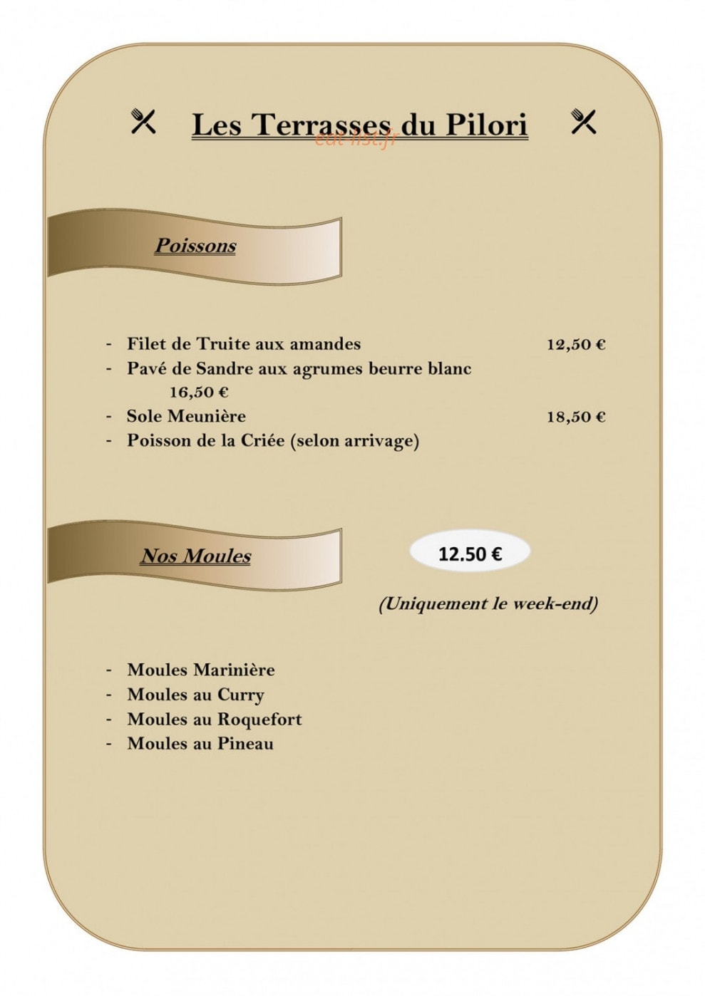 Les Terrasses Du Pilori — carte page 2