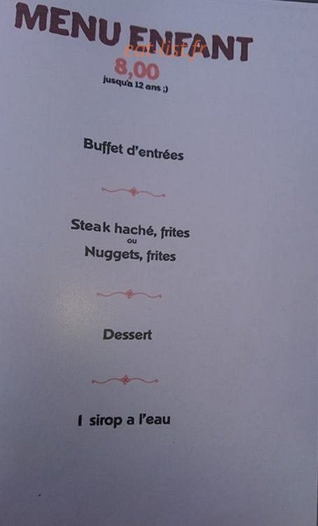 Resto Dé Fréro — carte page 2