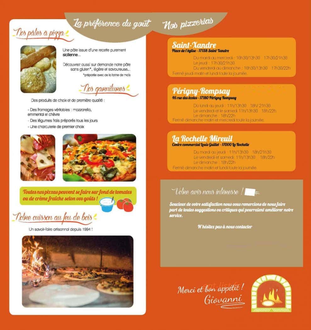 Pizza Giovanni — carte page 4