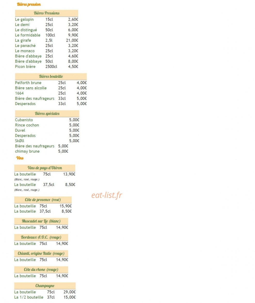La Marina — carte page 6