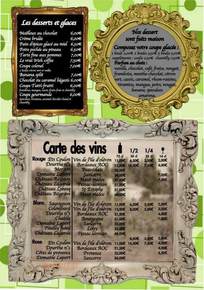 Le zest — carte page 4