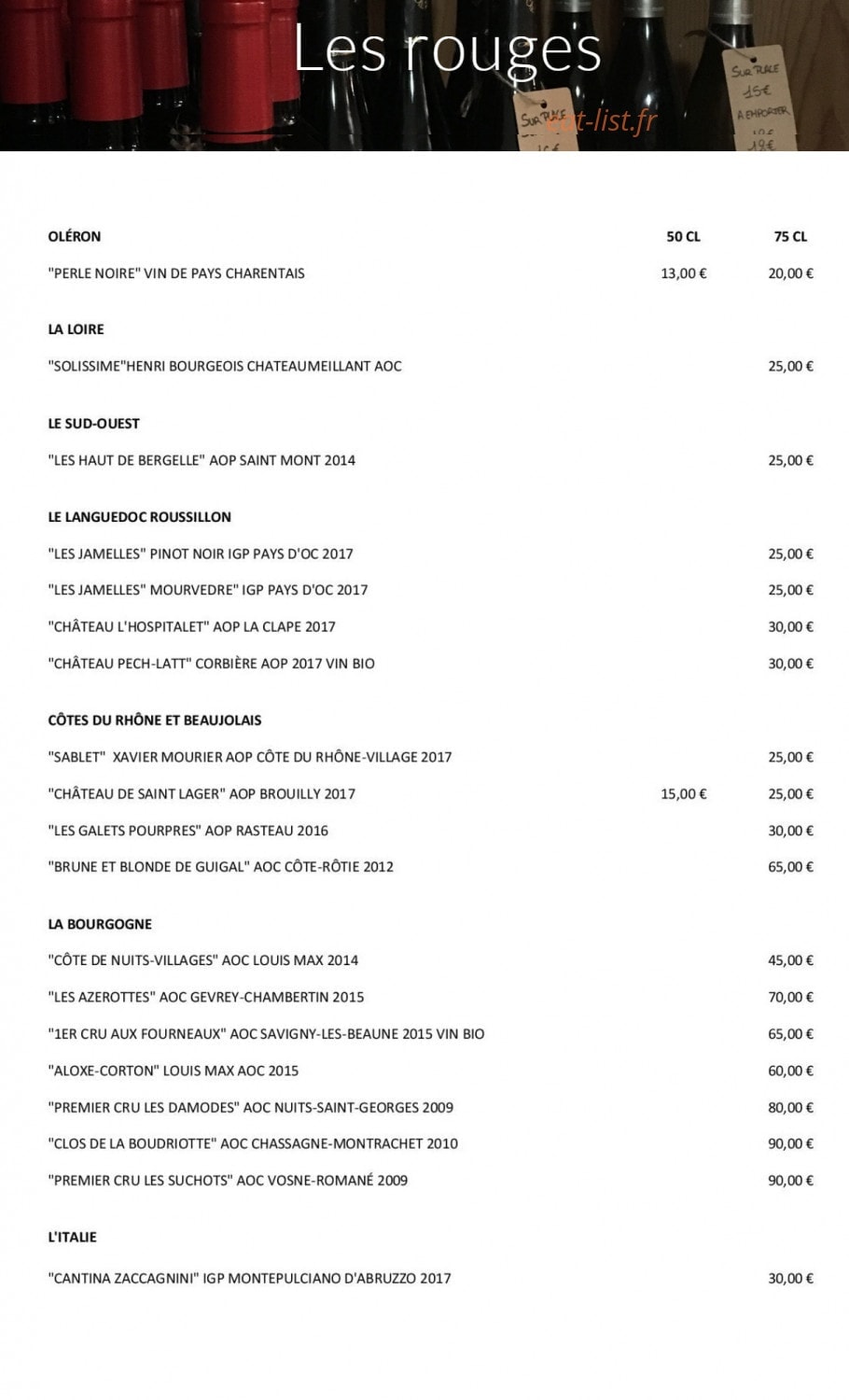 Les Bains — carte page 14