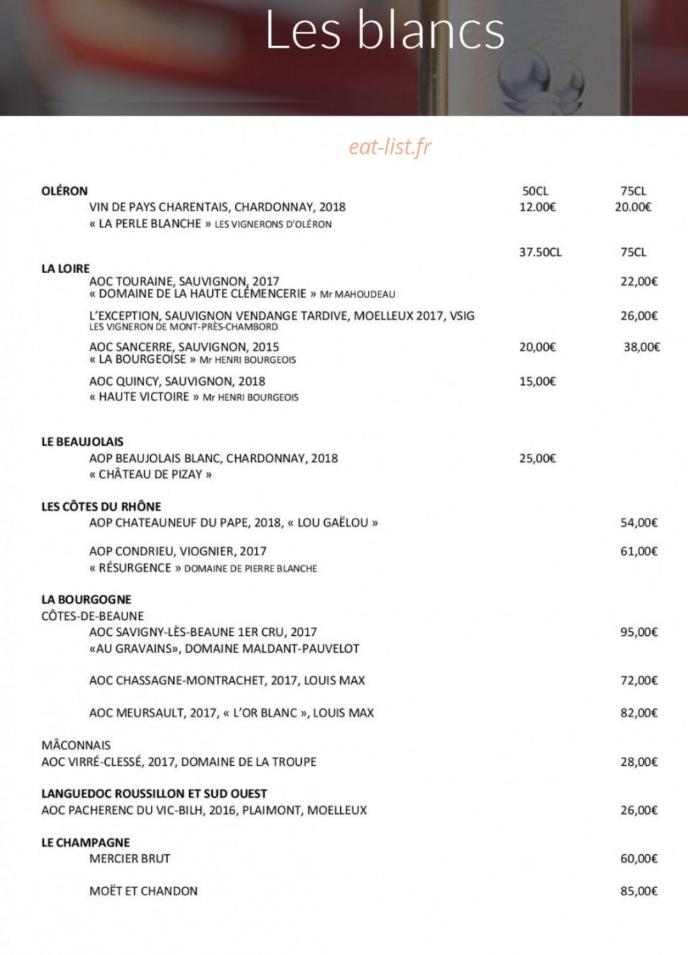 Les Bains — carte page 12