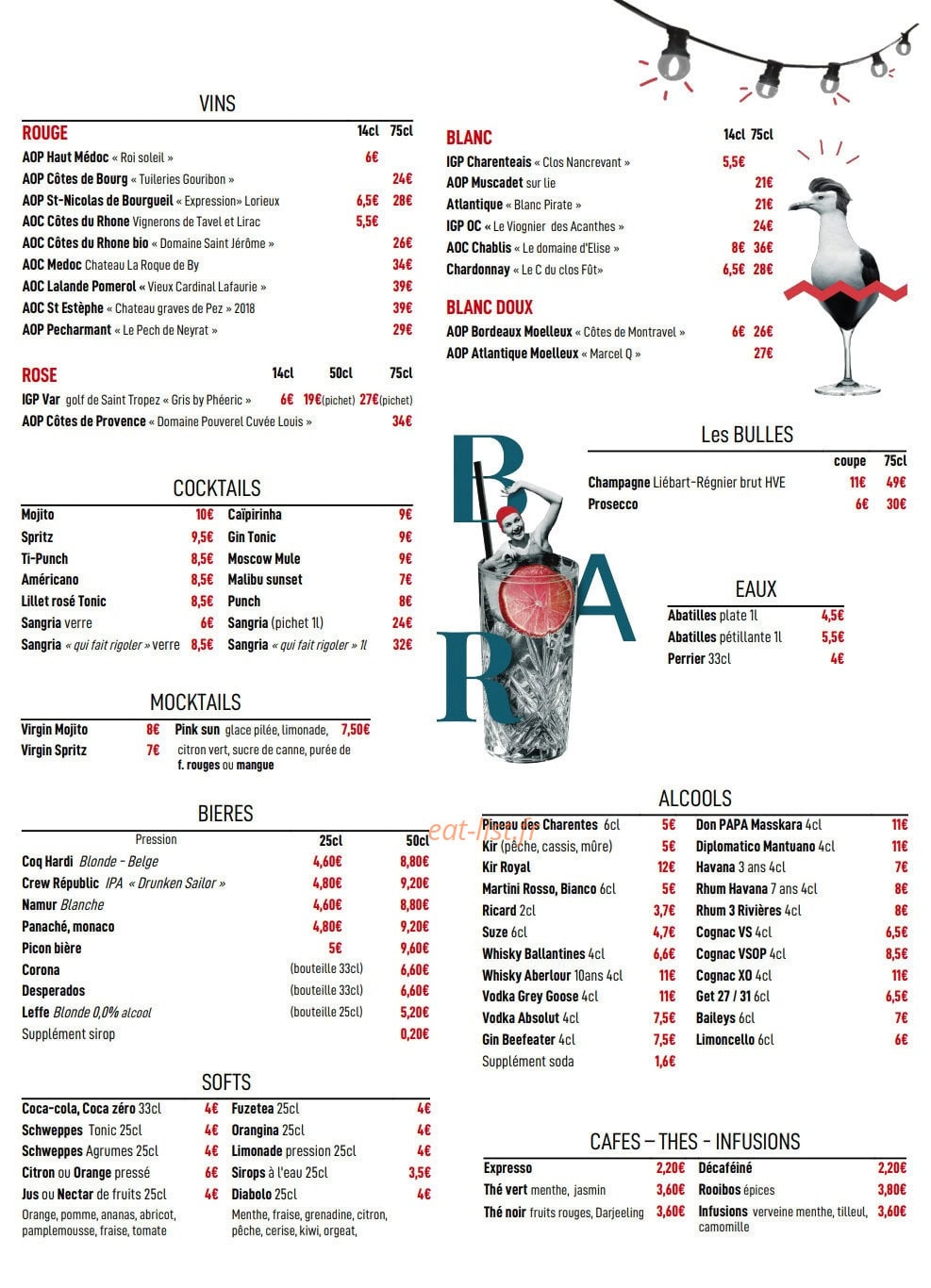 A  la Plage — carte page 3
