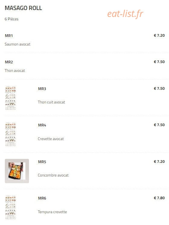 Aki sushi — carte page 8