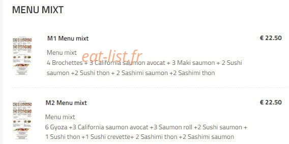 Aki sushi — carte page 14