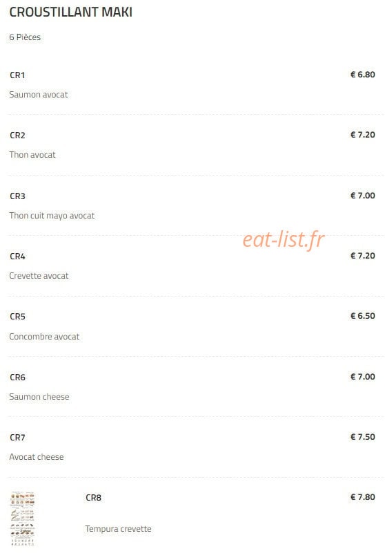 Aki sushi — carte page 6