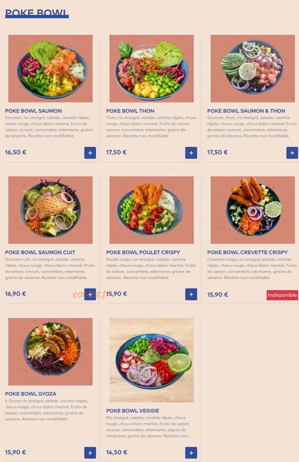ImaSushis — carte page 2