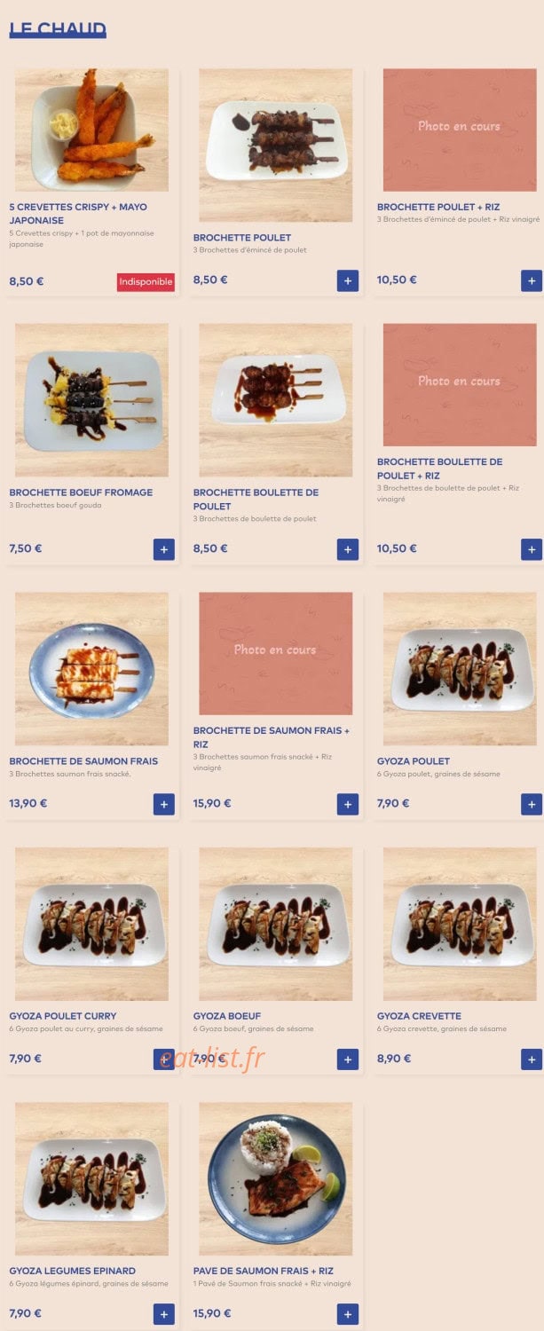 ImaSushis — carte page 5