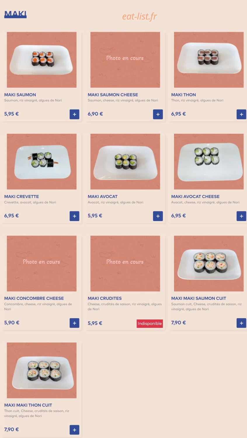 ImaSushis — carte page 4
