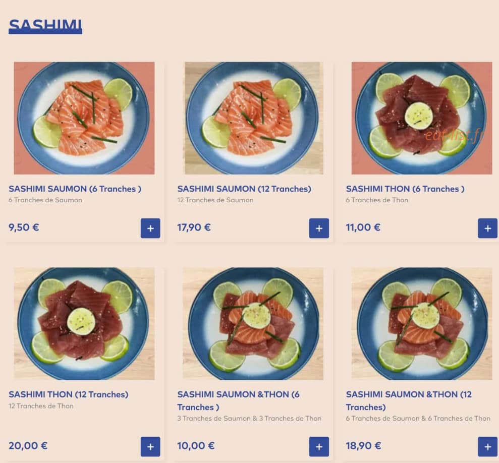 ImaSushis — carte page 9