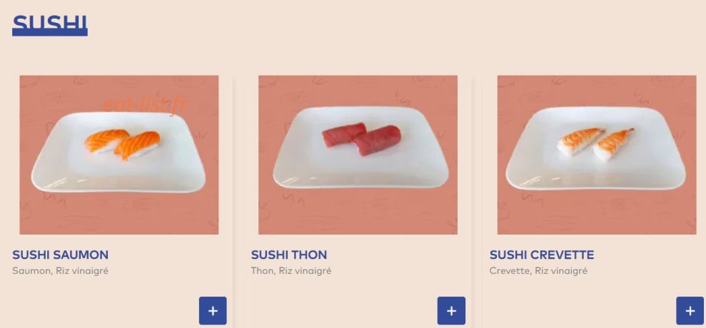 ImaSushis — carte page 8