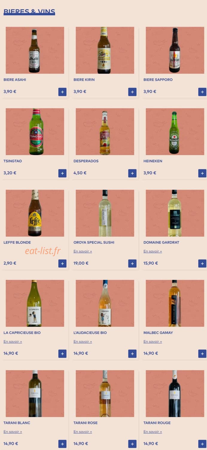 ImaSushis — carte page 15