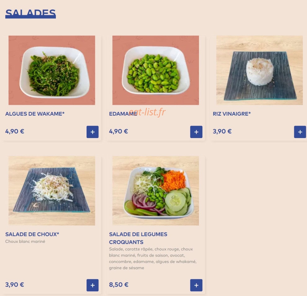 ImaSushis — carte page 11
