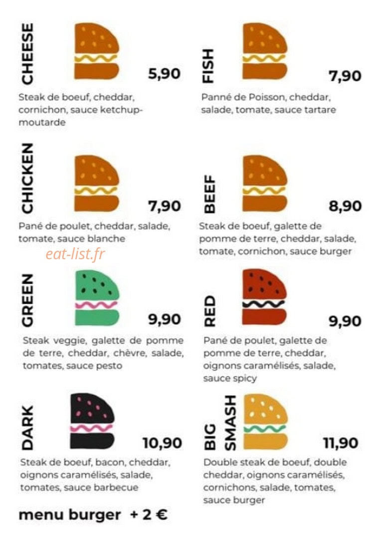 Jiji Burger — carte page 3