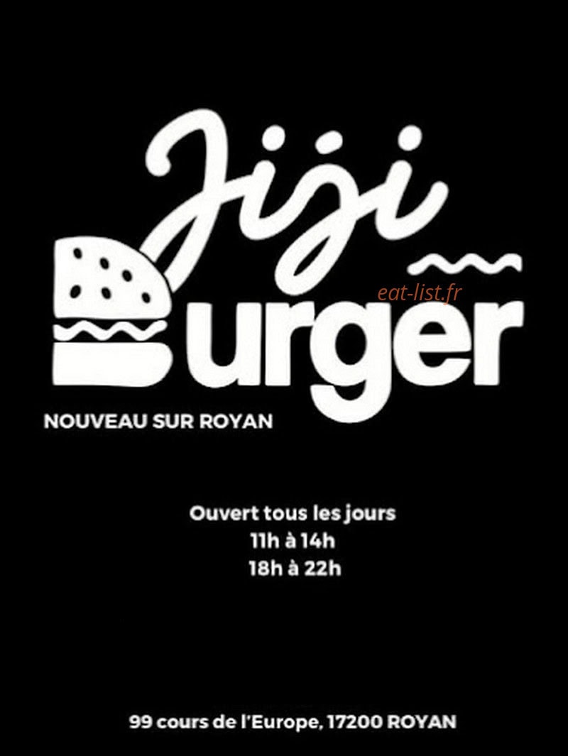 Jiji Burger — carte page 1
