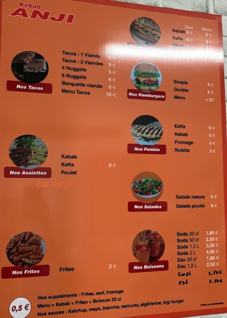 kebab anji — carte page 1