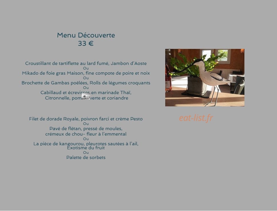 L 'Avocette — carte page 1