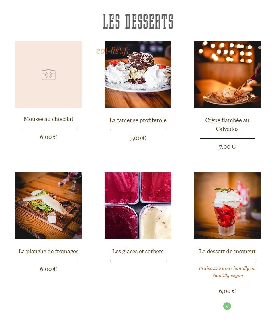 La Brasserie Royannaise — carte page 6