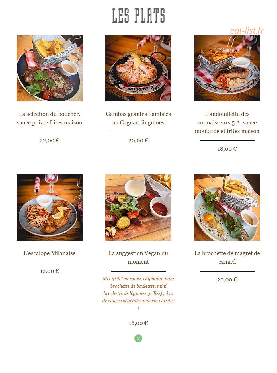 La Brasserie Royannaise — carte page 4