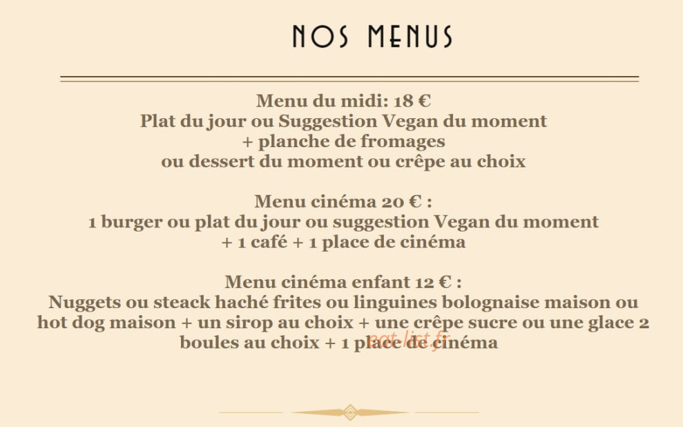 La Brasserie Royannaise — carte page 1