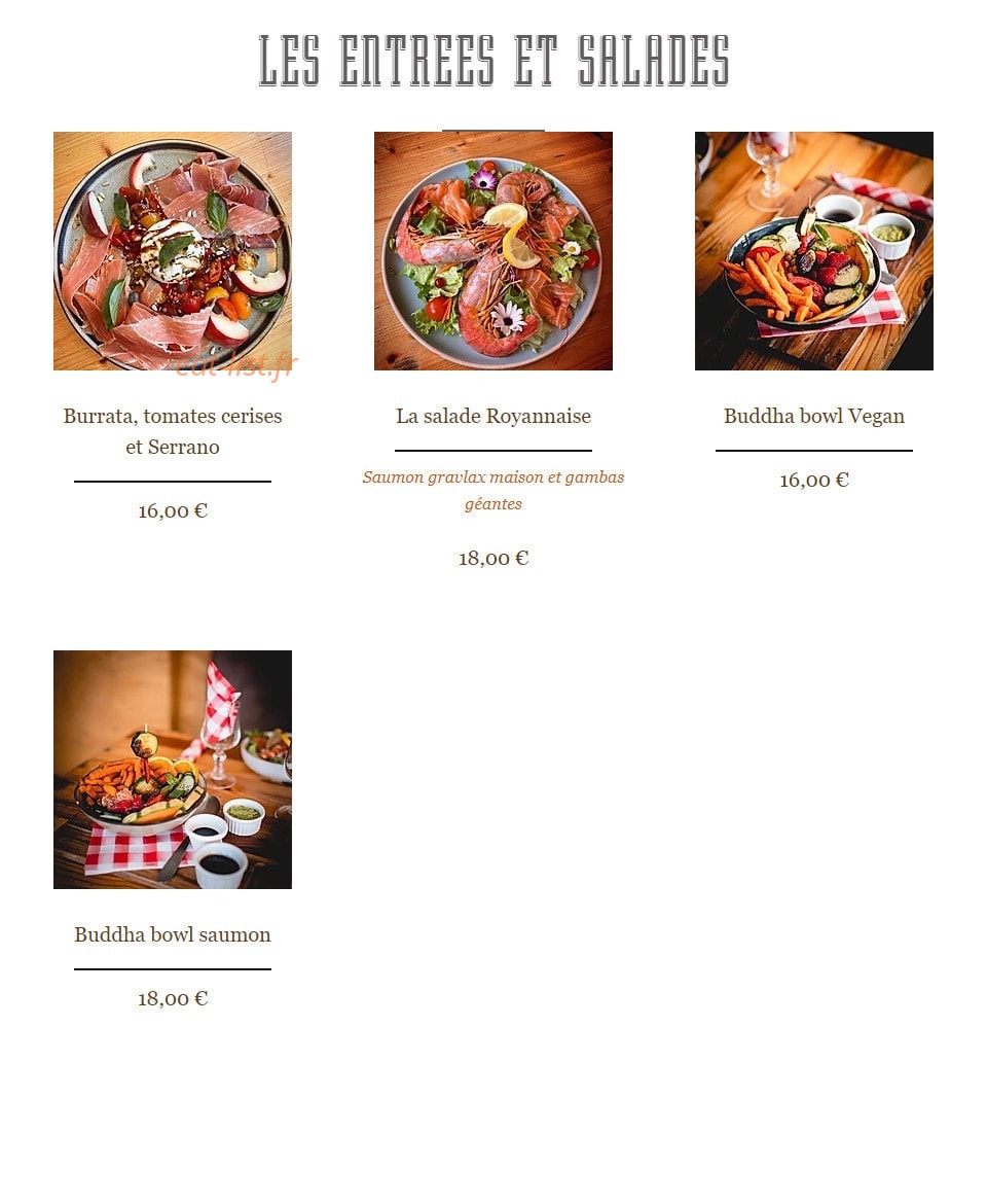 La Brasserie Royannaise — carte page 3