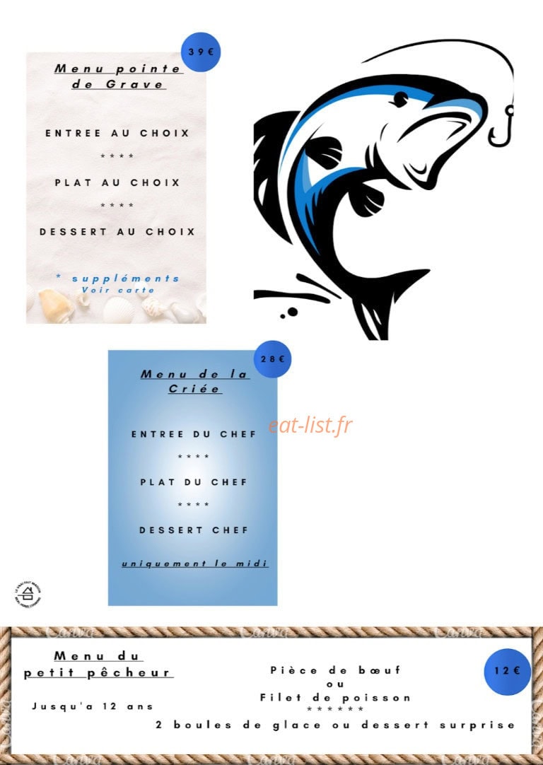 La Criée — carte page 3