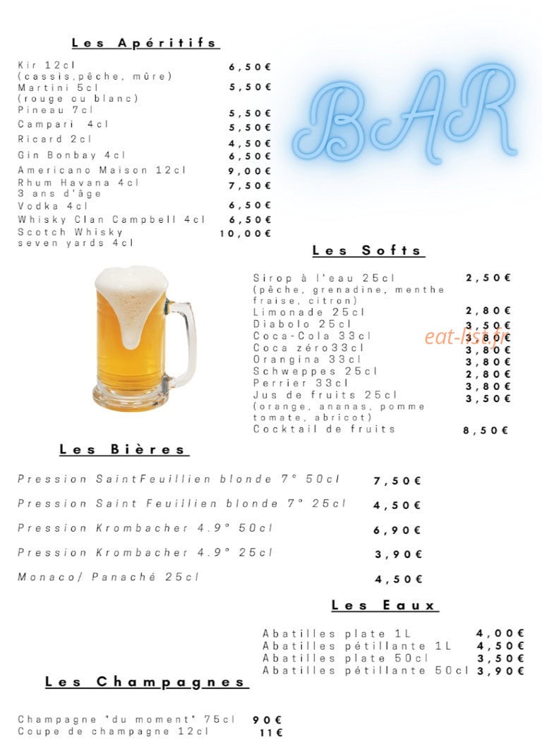 La Criée — carte page 6