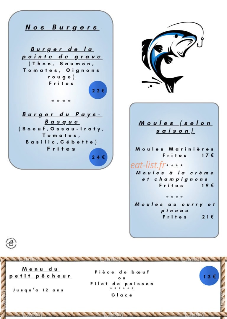 La Criée — carte page 2