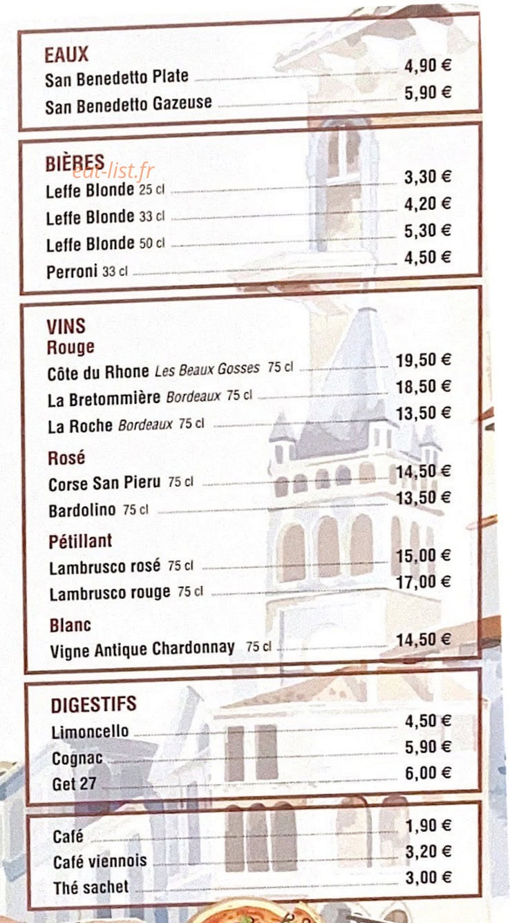 La Nostra — carte page 4