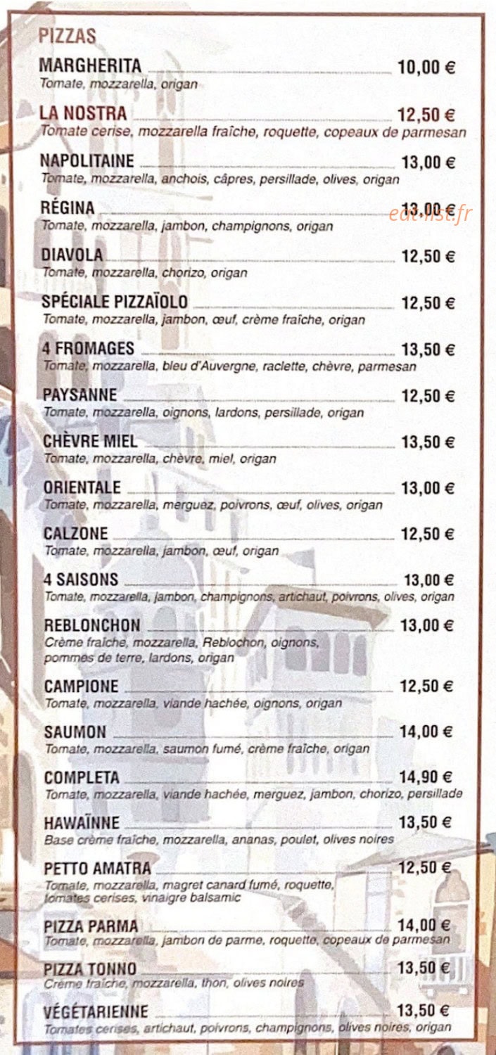 La Nostra — carte page 2