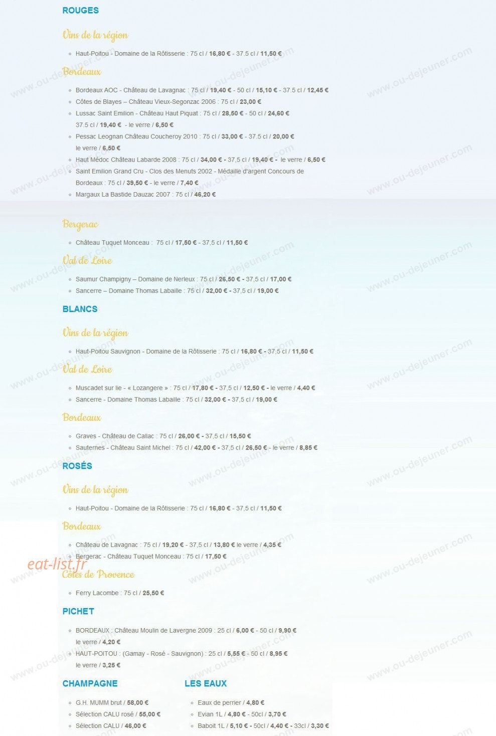 Le Calumet — carte page 6