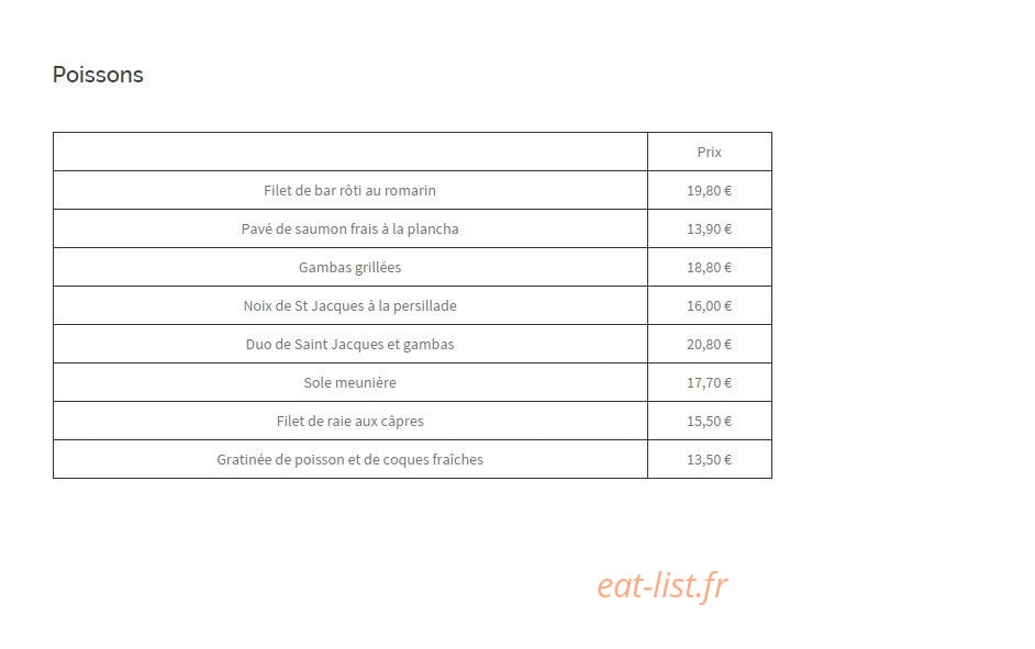 Le Carrelet — carte page 9
