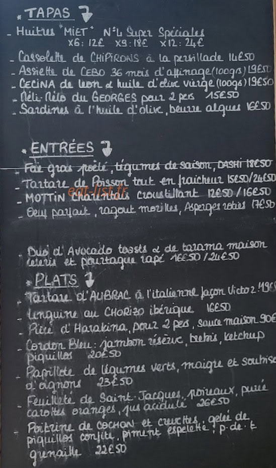 Le georges — carte page 1