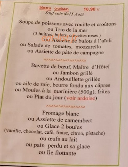 Le Mareyeur — carte page 1
