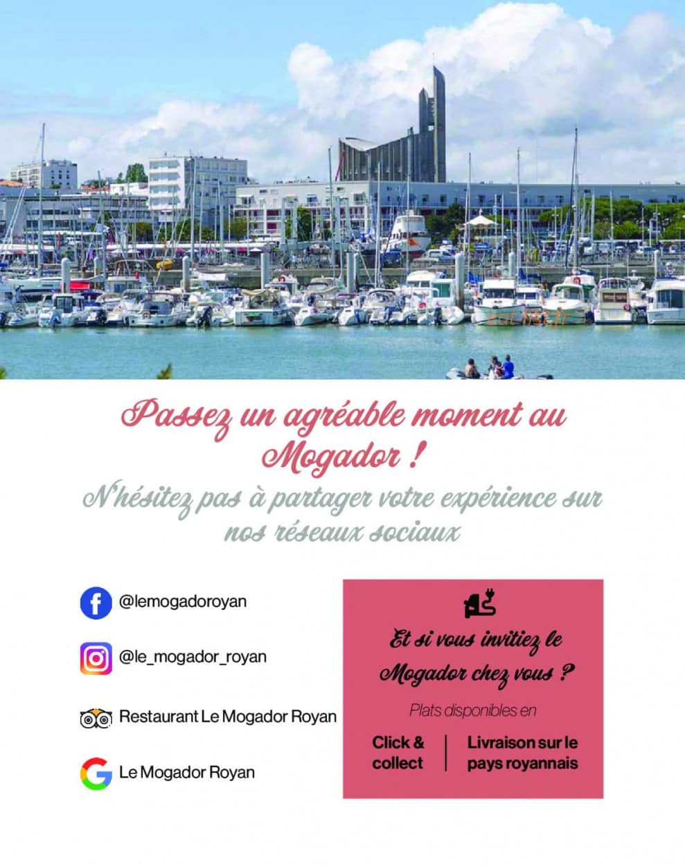 Le Mogador — carte page 1