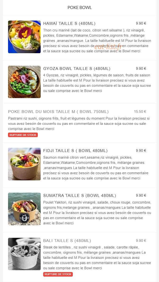 Le U — carte page 2