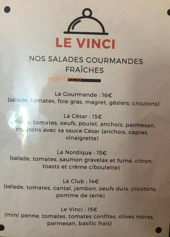 Le Vinci — carte page 8