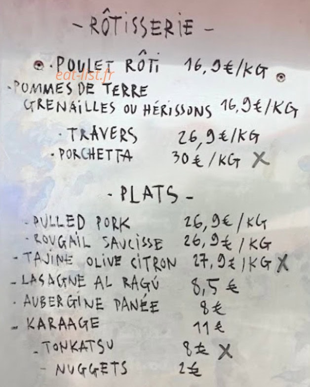 Rôti Rôti — carte page 1