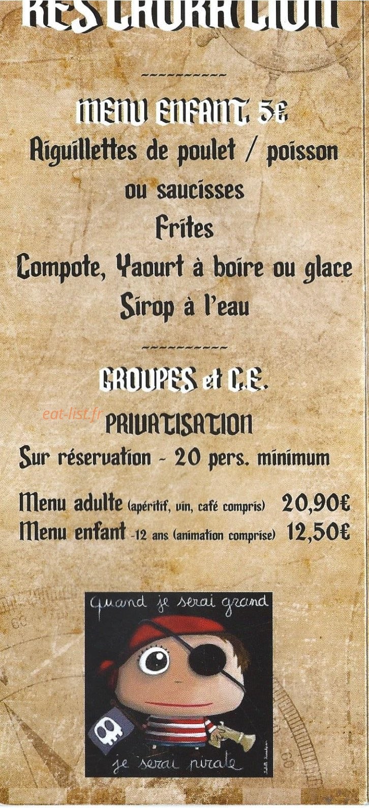 Pirate parc — carte page 2