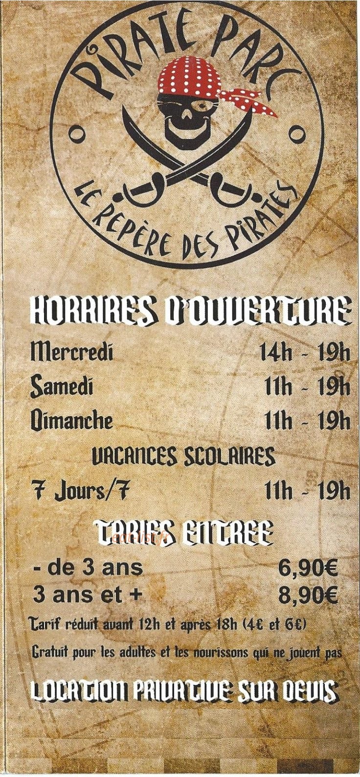Pirate parc — carte page 6