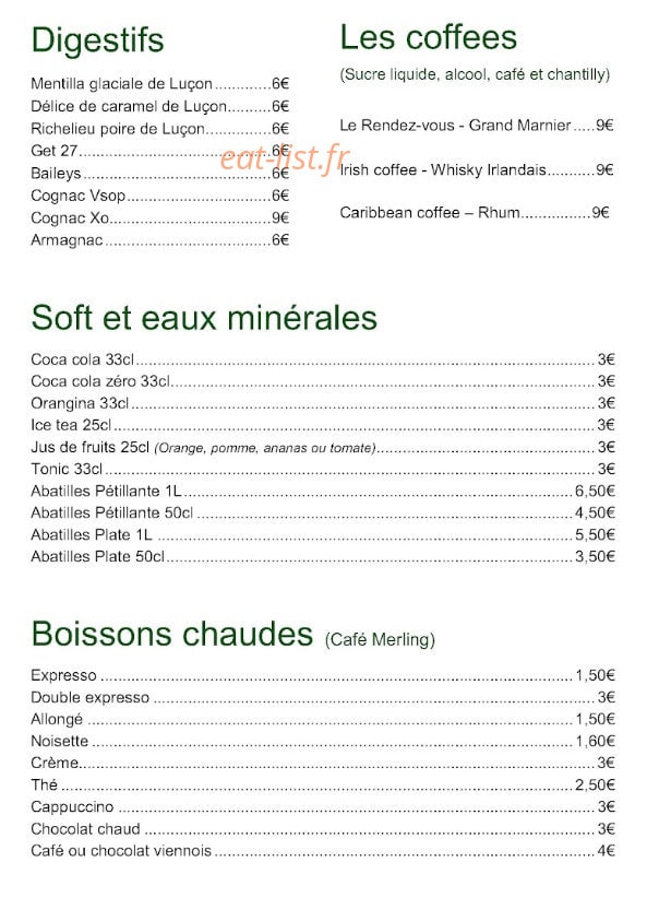 Le Rendez-Vous — carte page 4