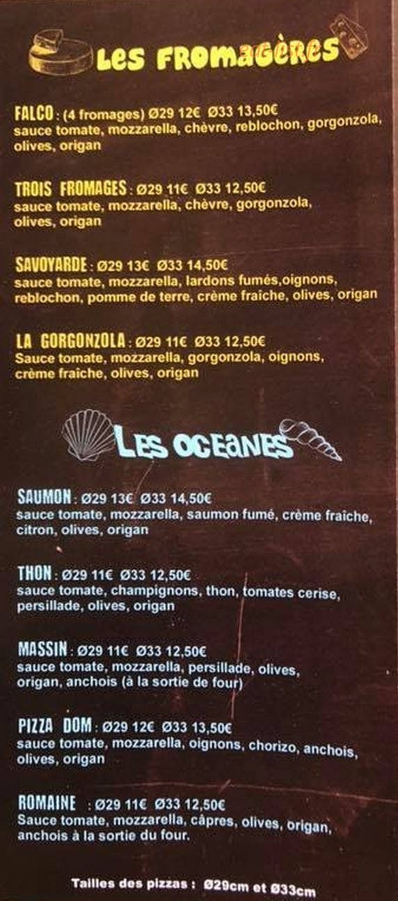 Couby pizz — carte page 6