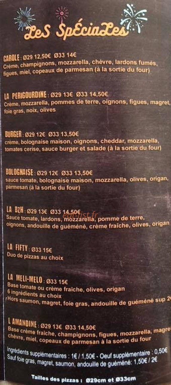 Couby pizz — carte page 4