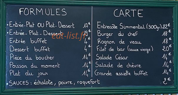 Ciboulette et Compagnie — carte page 1